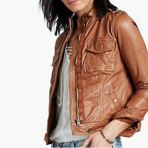Lucky Brand Brown Leather Jacket